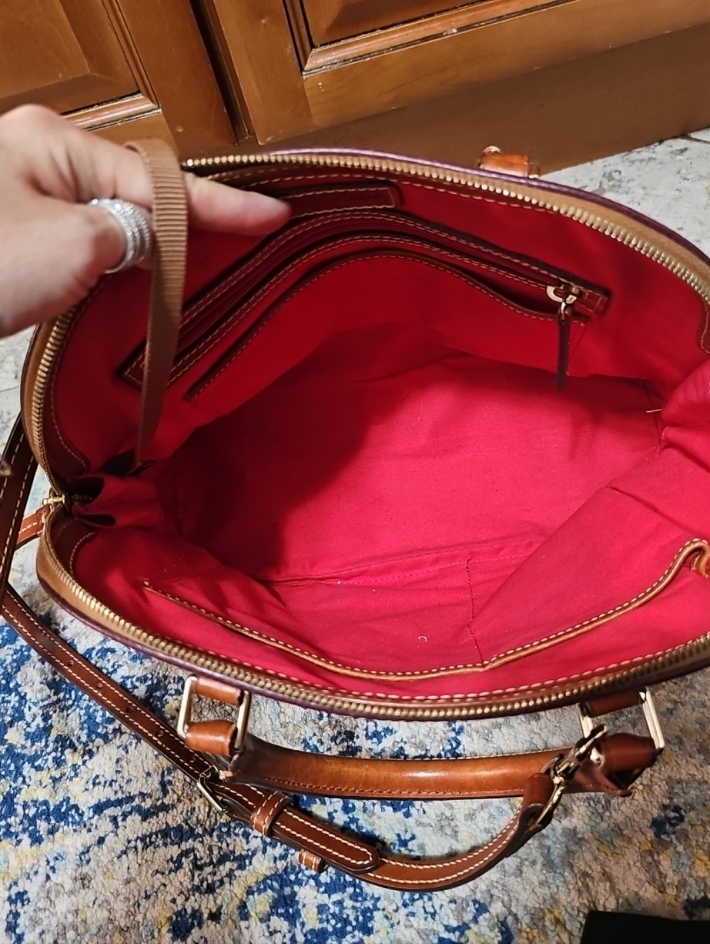 Dooney & Bourke Pebble Grain Zip Zip Satchel Bag - Picture 8 of 12